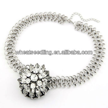 Pull personnalisé à la mode brillant Collier coréenne collier collier en métal souple et flexible